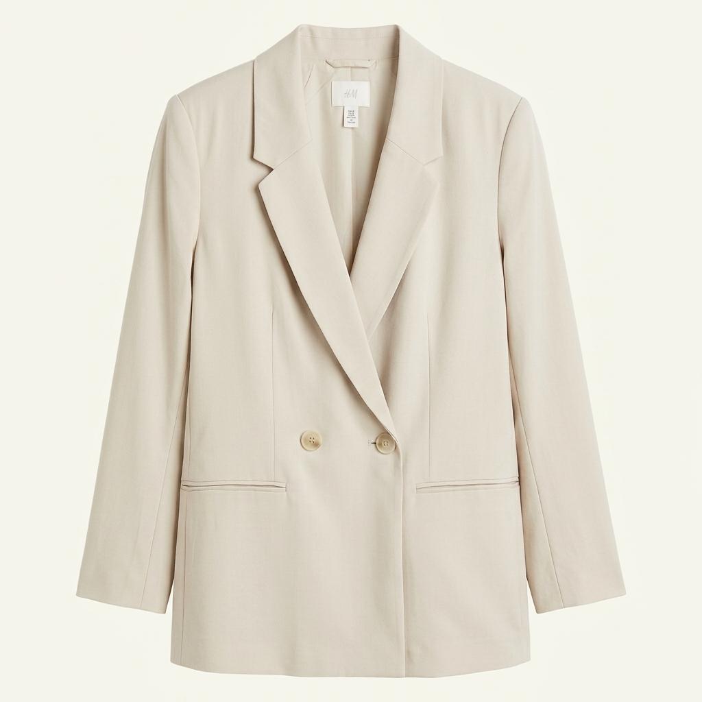 H&M 베이지 더블 버튼 재킷 1