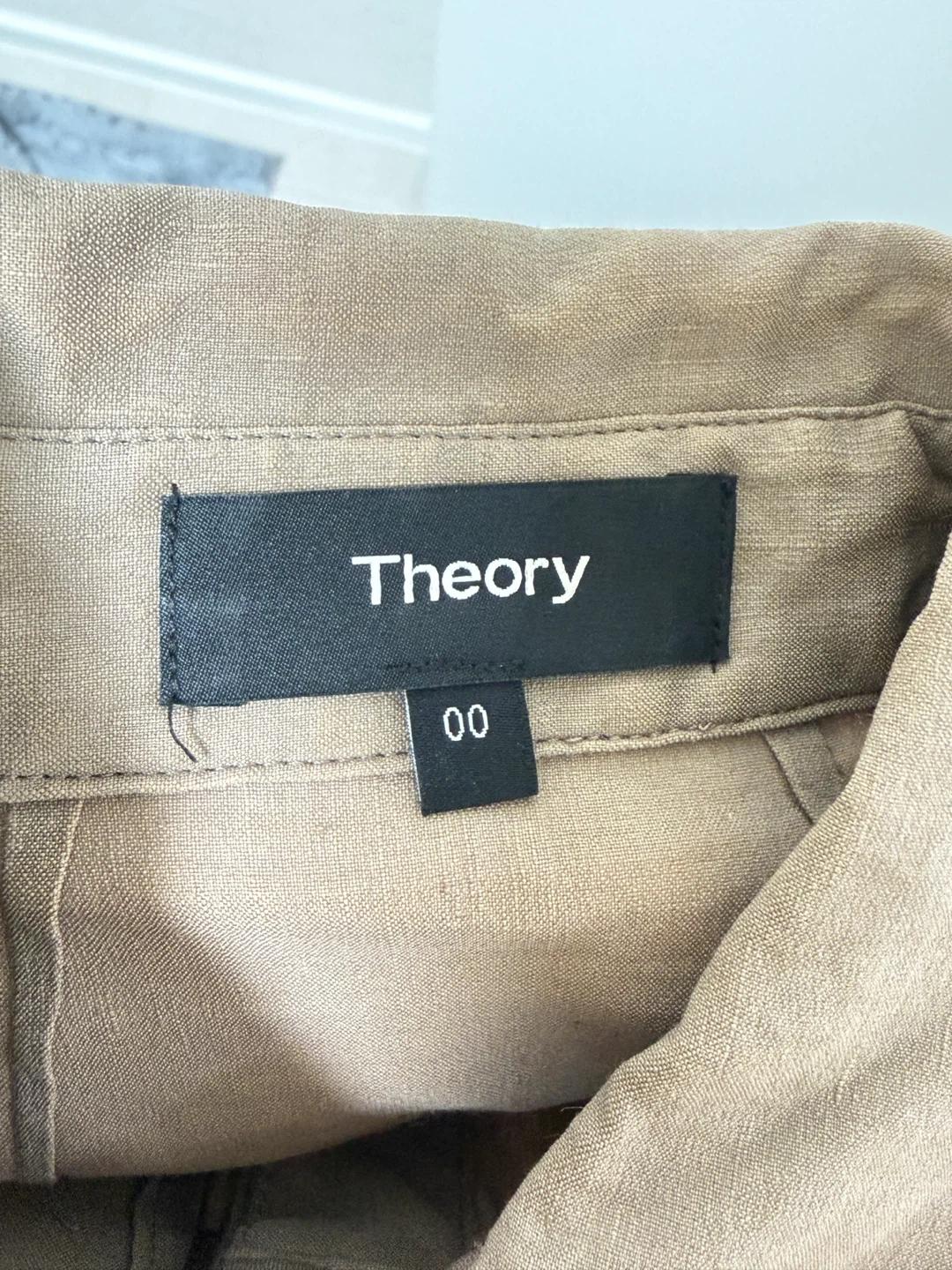 Theory 띠어리 린넨 셔츠 원피스 00사이즈 5