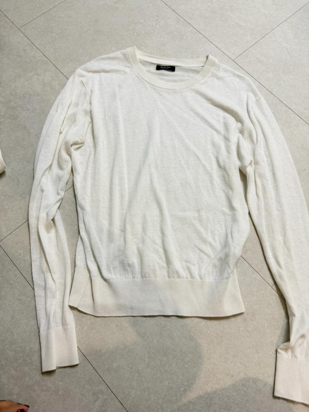 Massimo Dutti 흰색 니트 S 마시모두띠 2