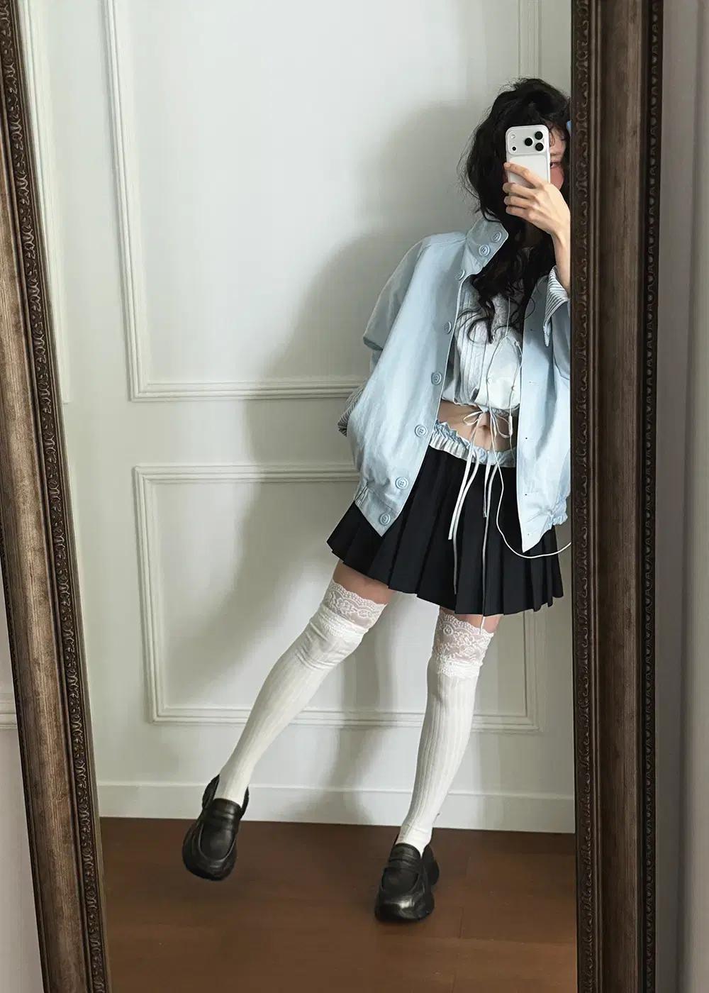 #1142 빈티지 워싱 디테일 6cm 로퍼 스니커즈 225 블랙 5