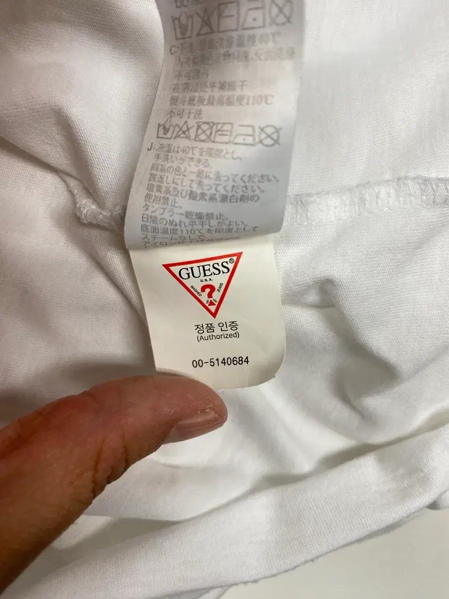 게스 홀로그램 로고 반팔 티셔츠 375 10