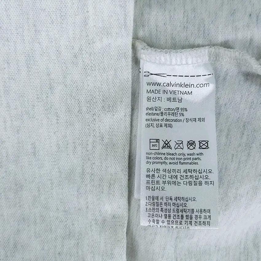 캘빈클라인 여성 여름 로고자수 카라반팔티 백멜란지 (HU45307) 6