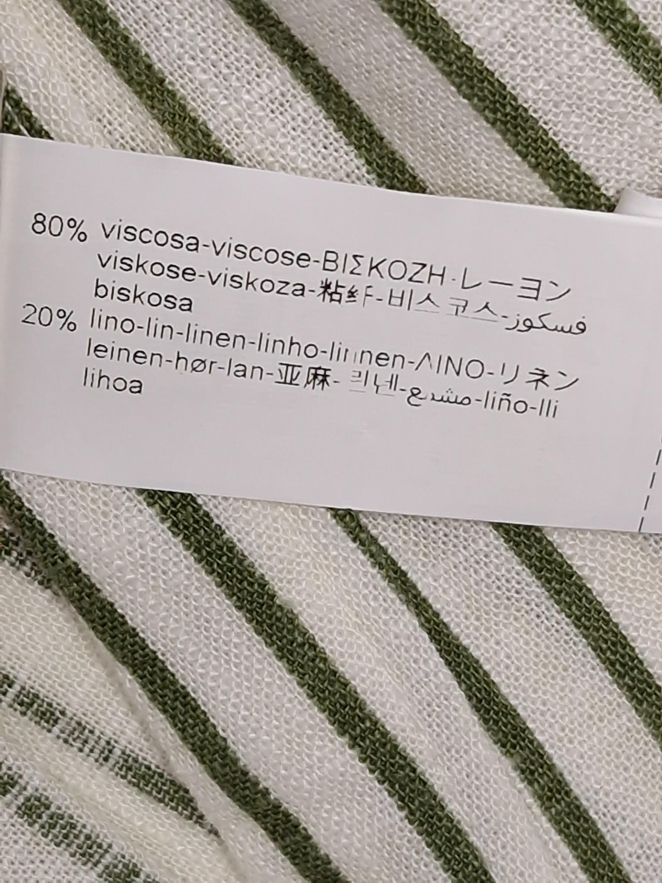 자라 자라 ZARA 그린 스트라이프 셔츠 EUR XS [A507] 5