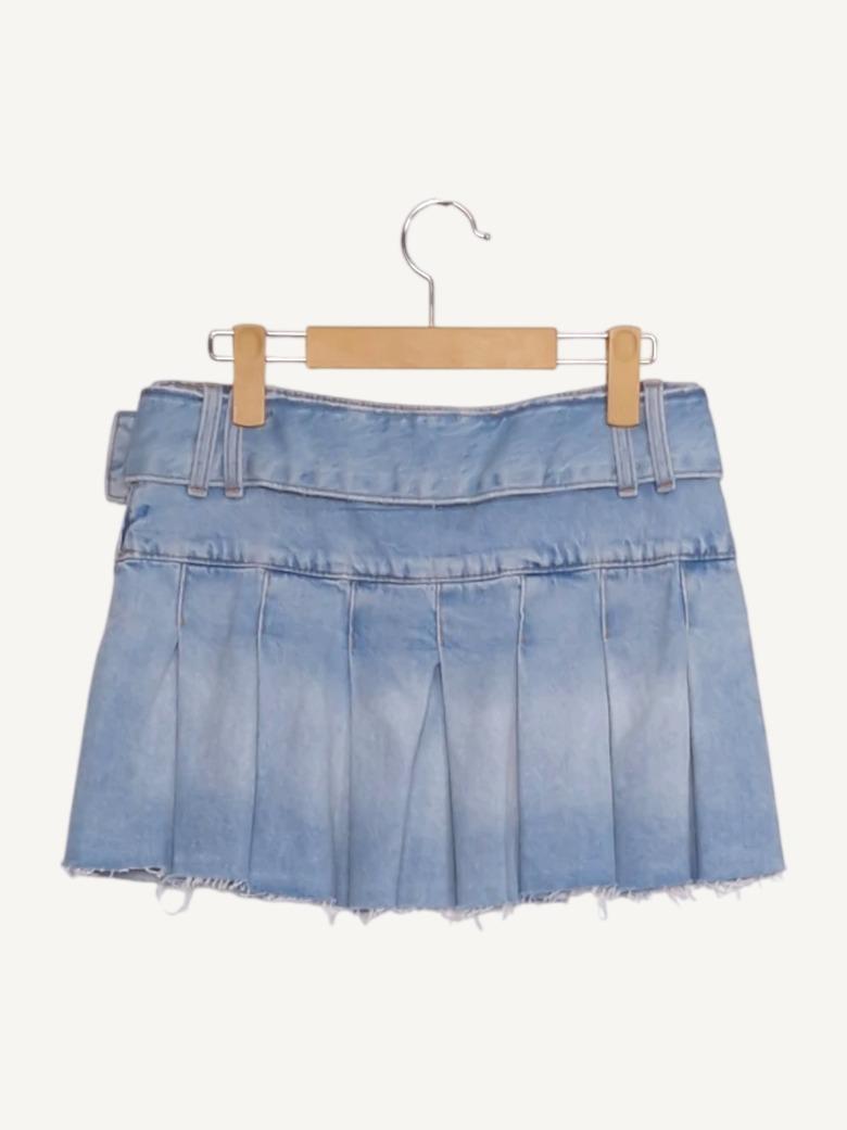 자라 자라 ZARA 데님 플리츠 스커트 S (새상품) [A514] 3