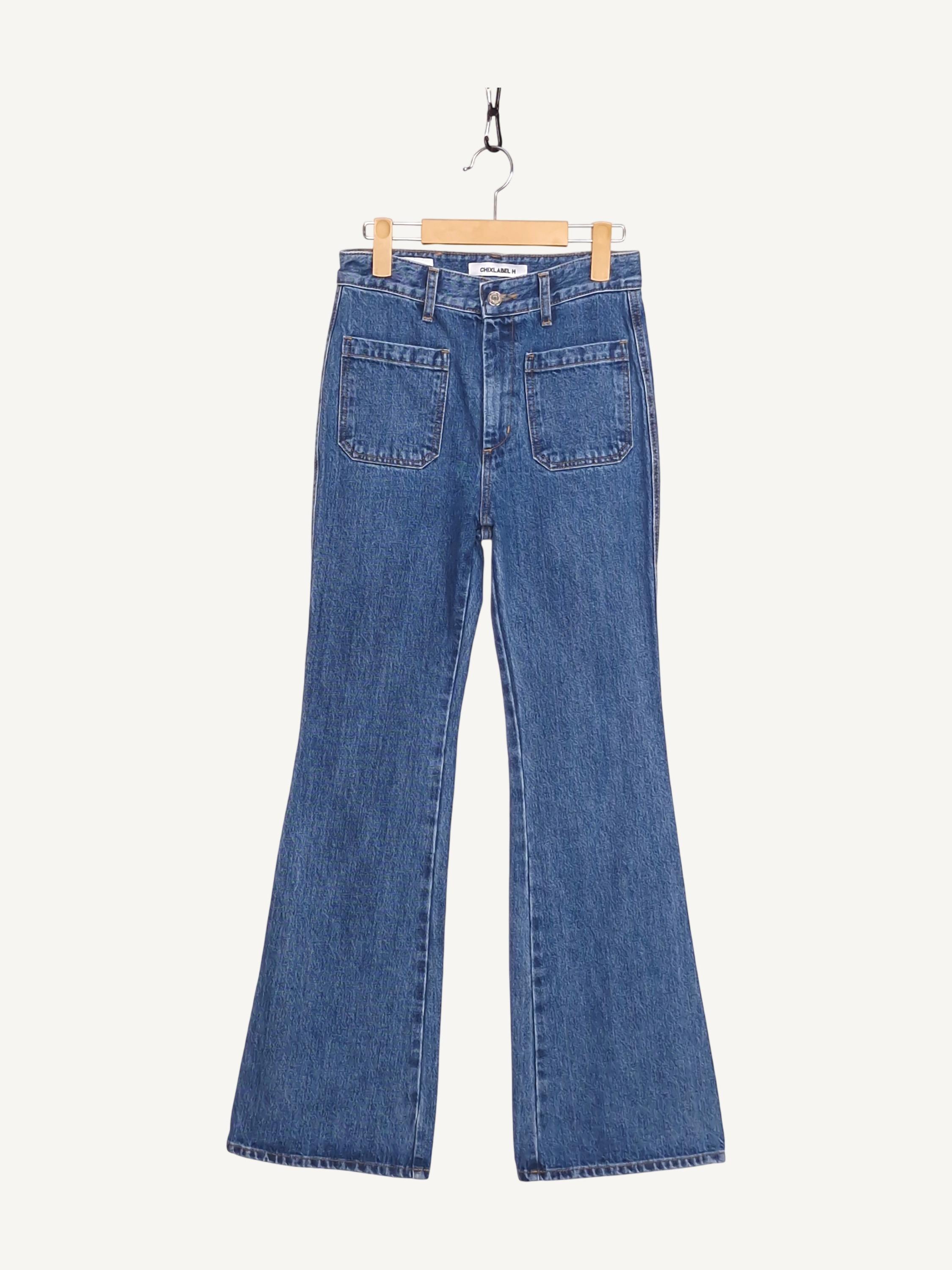 칙스라벨 칙스라벨 CHIXLABEL 부츠컷 데님팬츠 청바지 S [A515] 2