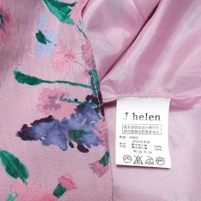 제이헬렌 여성 여름 플라워 반팔원피스 핑크 (HU45091) 6