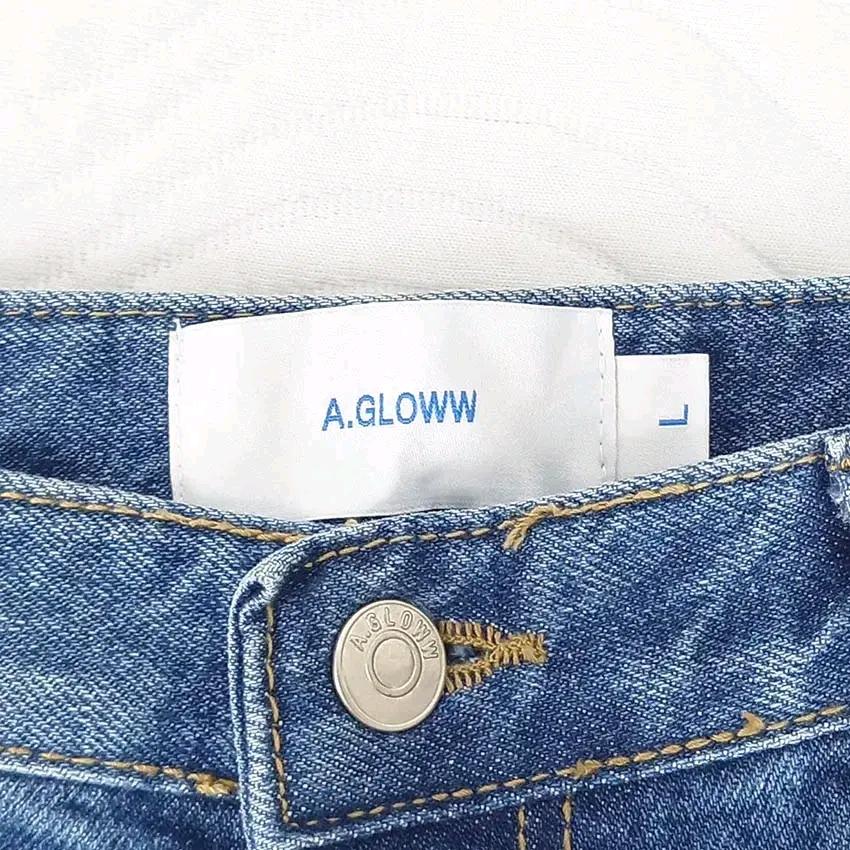 A.GLOWW 남성 약워싱 데님반바지 블루L (HU39644) 5