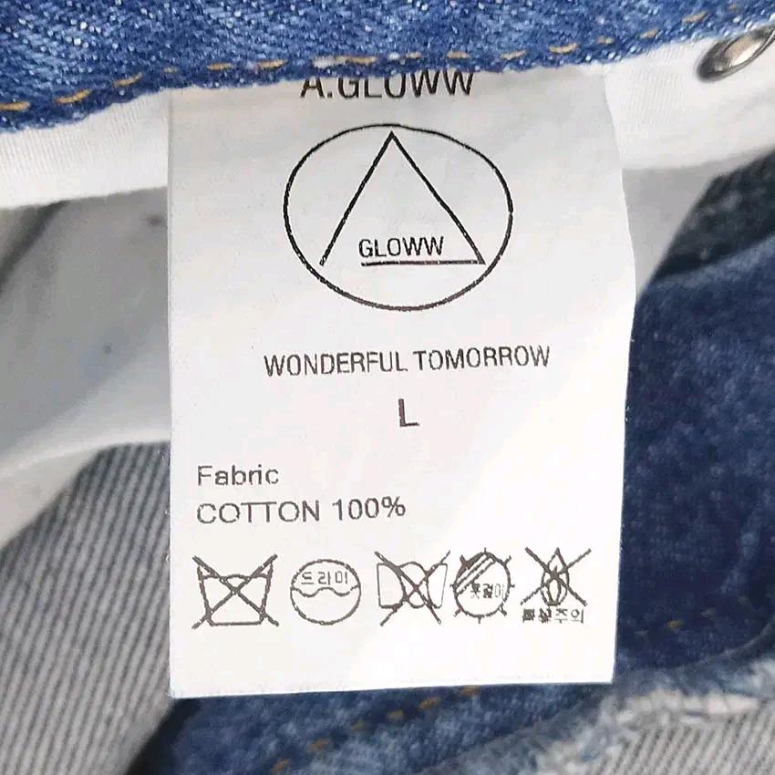 A.GLOWW 남성 약워싱 데님반바지 블루L (HU39644) 6