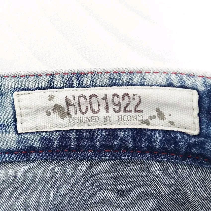 HCO1922 남성 돌청 스판끼 데님반바지 연청L (HU39645) 5