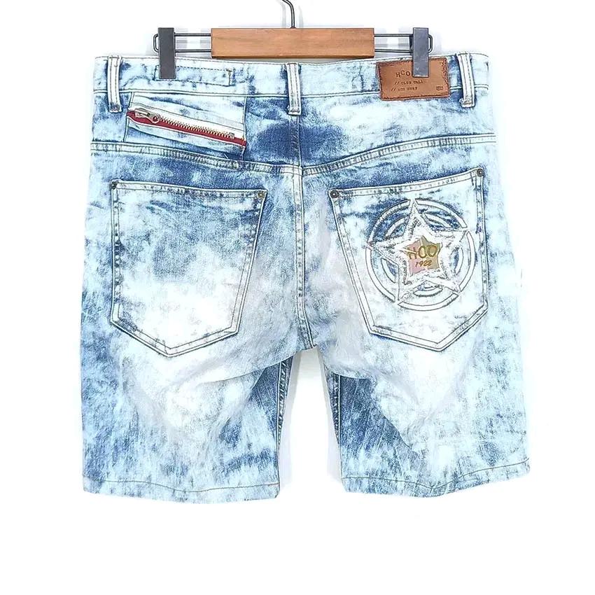 HCO1922 남성 돌청 스판끼 데님반바지 연청L (HU39645) 3
