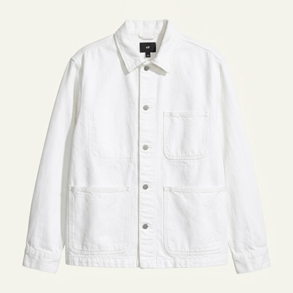 H&M 화이트 데님 자켓 XL 1