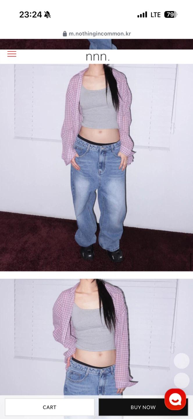 낫띵인커먼 와이드 데님 팬츠 3