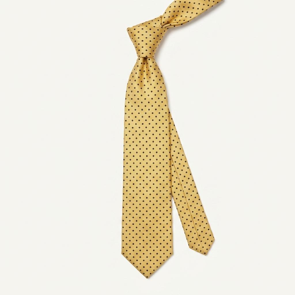 앤드류스 타이 실크 레몬 블랙 도트 넥타이 8.7cm A+등급 K2979 1