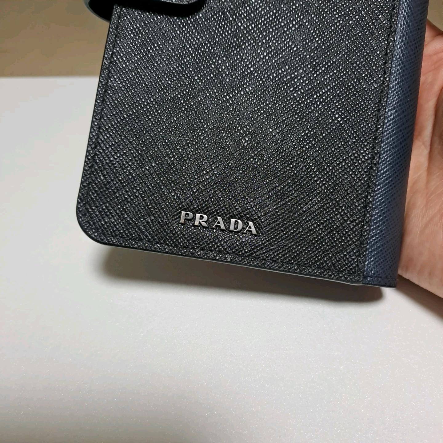 [100%/정품] 프라다 사피아노 수납형 장지갑 블랙네이비, 프라다지갑,프라다장지갑 3