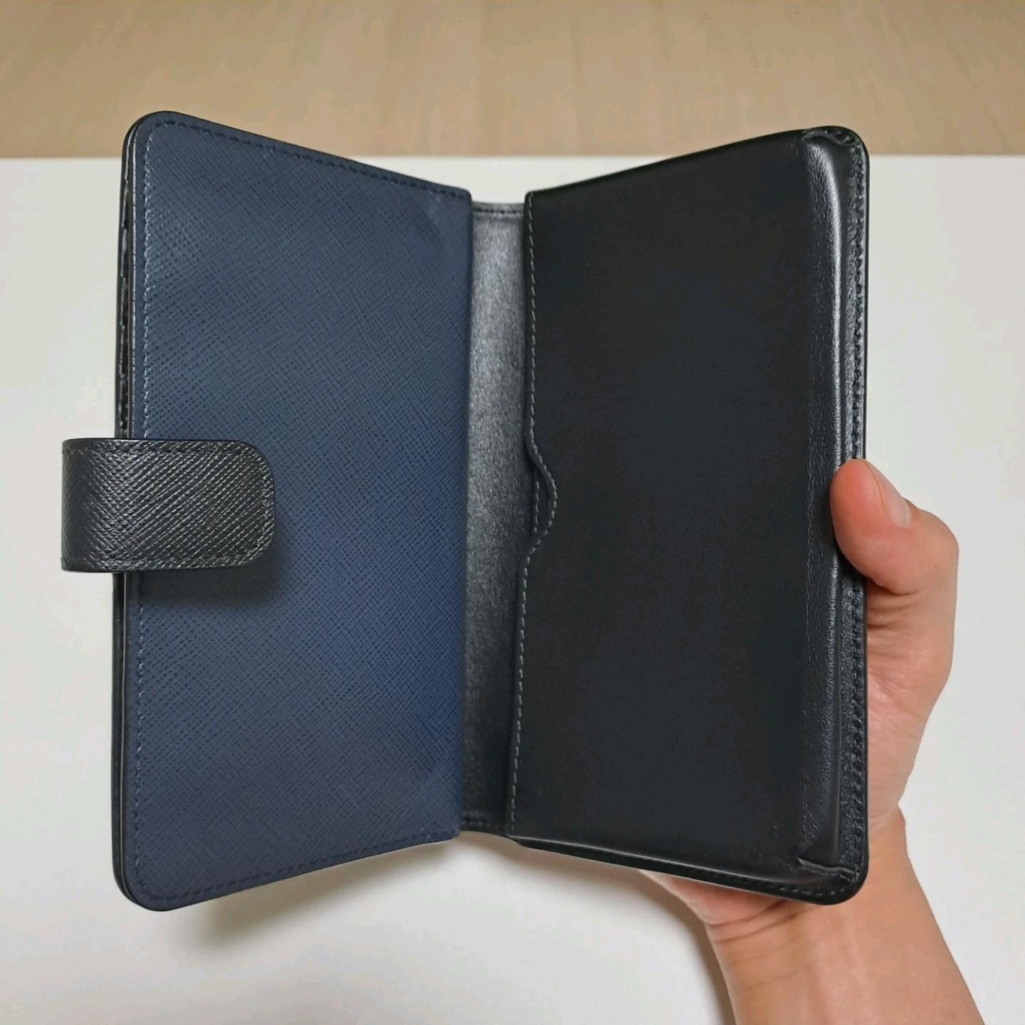 [100%/정품] 프라다 사피아노 수납형 장지갑 블랙네이비, 프라다지갑,프라다장지갑 7