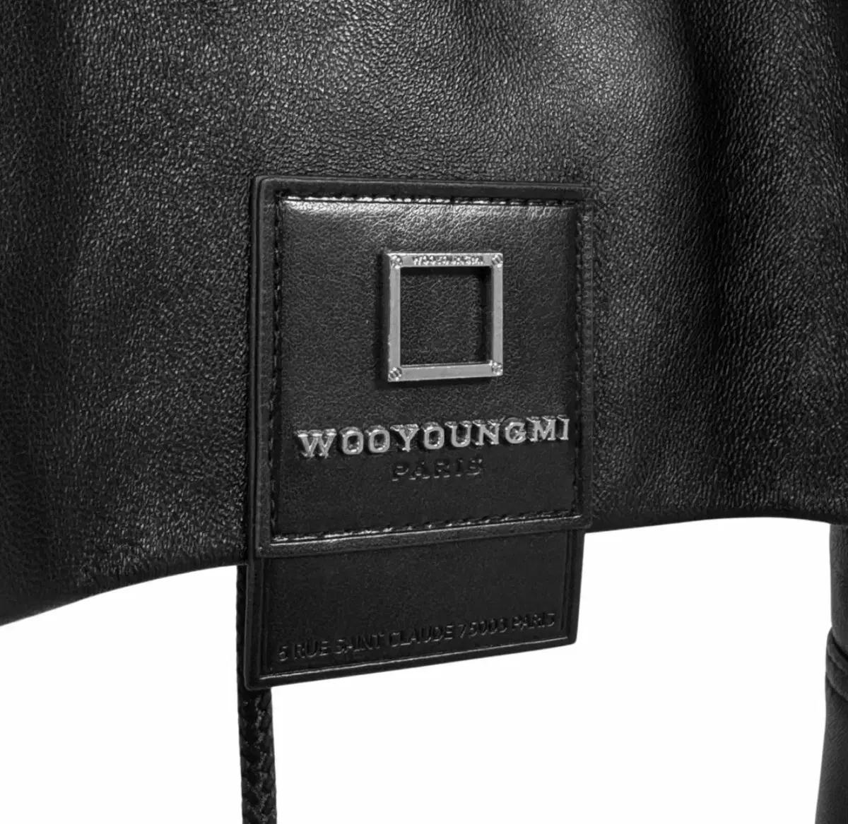 [48] 우영미 남성 22SS 하이넥 오버핏 램스킨 레더 자켓 블랙 8