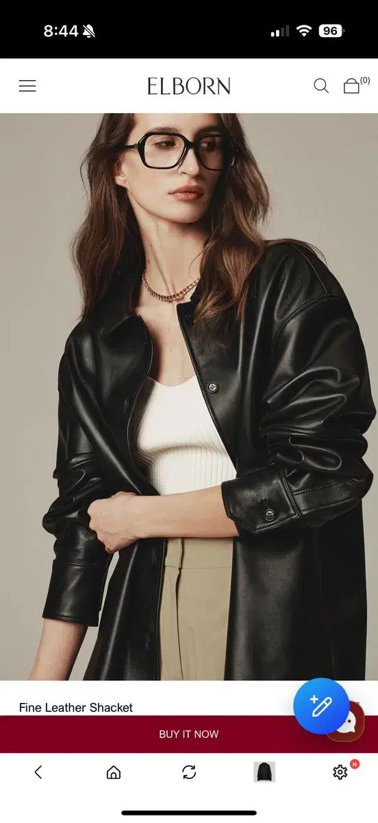 엘보른 레더 셔켓 Fine Leather Shacket 34 9