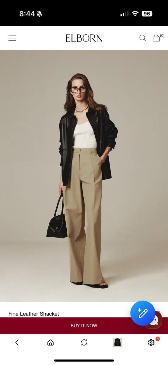 엘보른 레더 셔켓 Fine Leather Shacket 34 7
