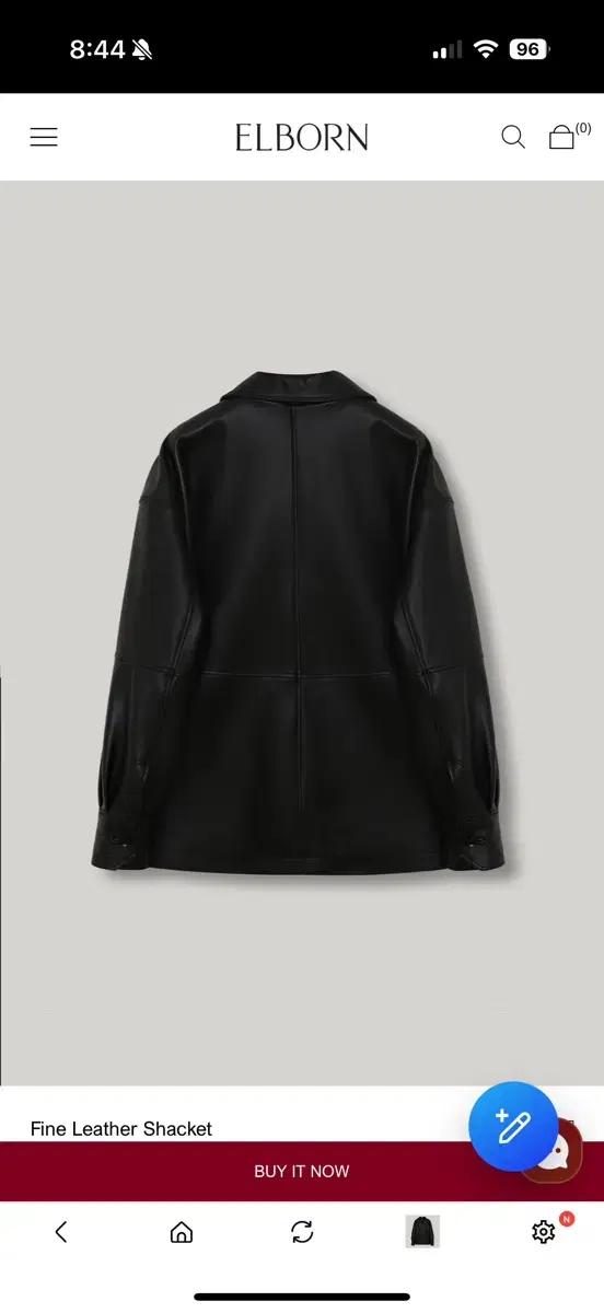 엘보른 레더 셔켓 Fine Leather Shacket 34 11