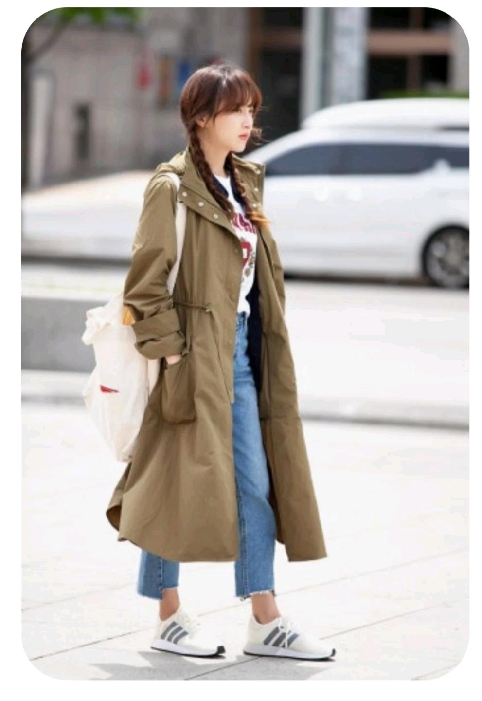 듀엘 홑겹 바람막이 롱야상 55~66 3