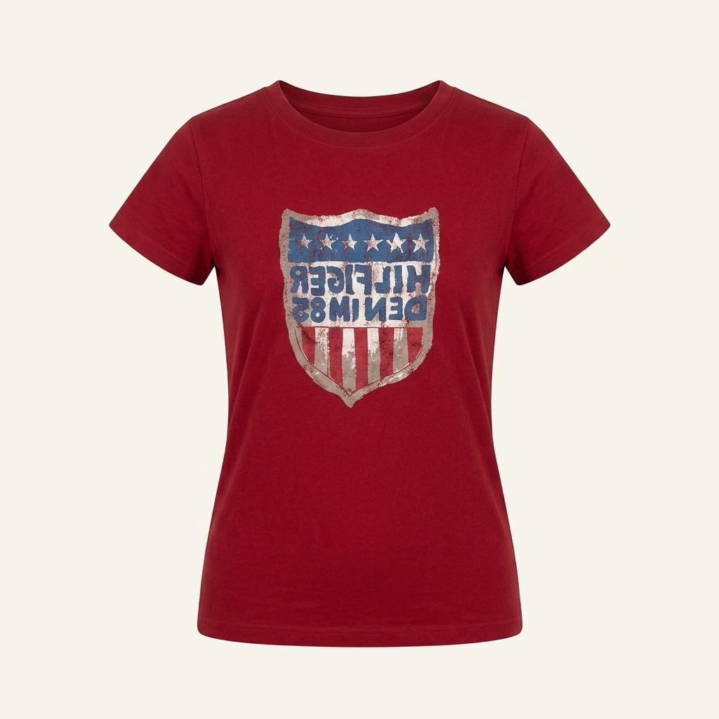 타미힐피거 데님 빈티지 반팔 티셔츠 E0716 1