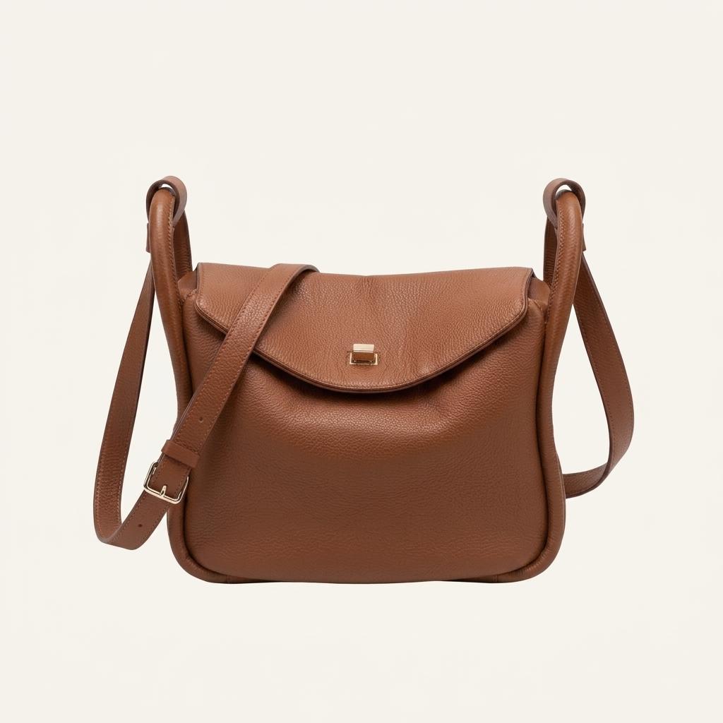 드메이커 Dilly bag 가죽 숄더백 카라멜 카페 1