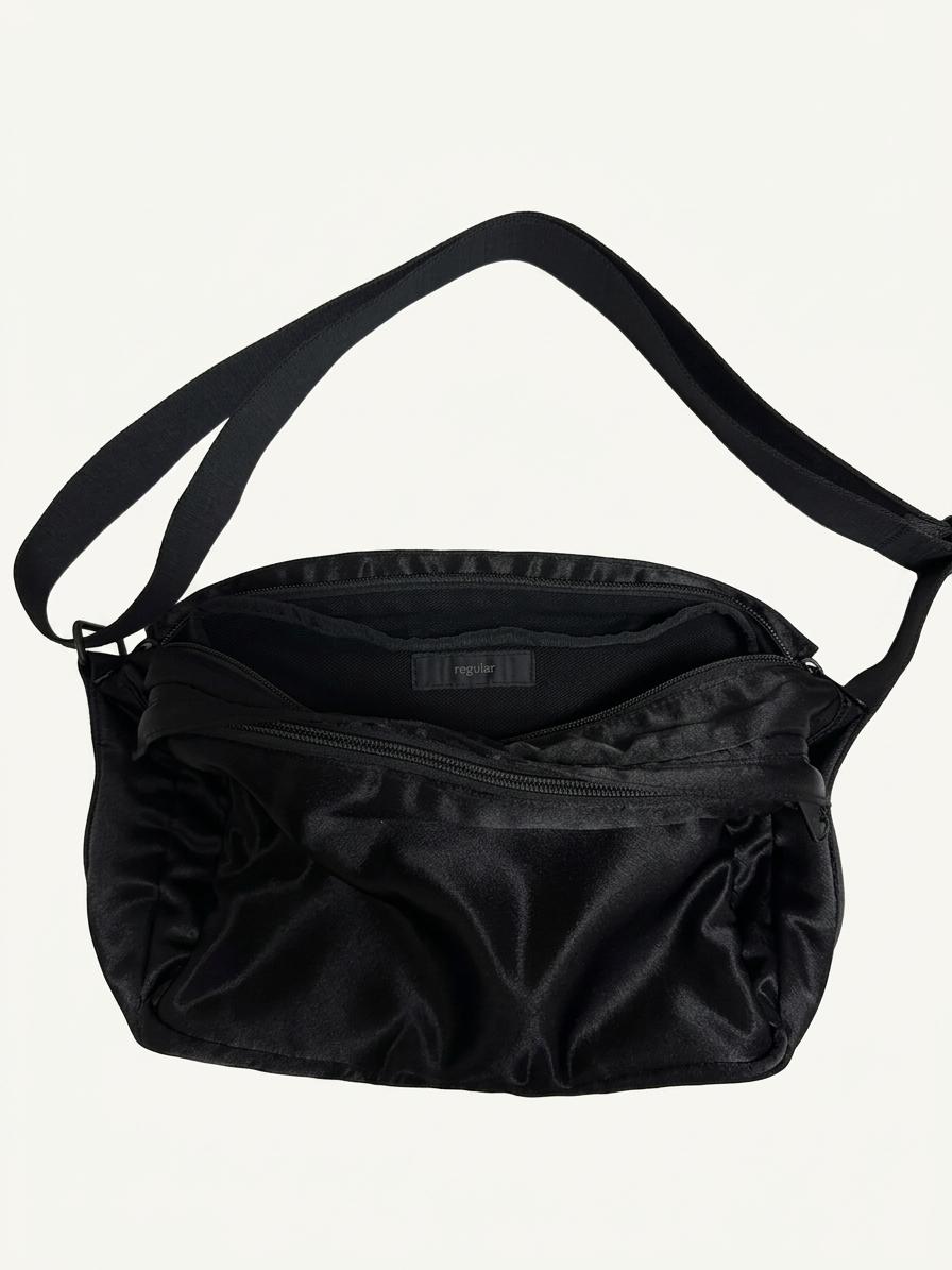 레귤러 silky crossbag (black)