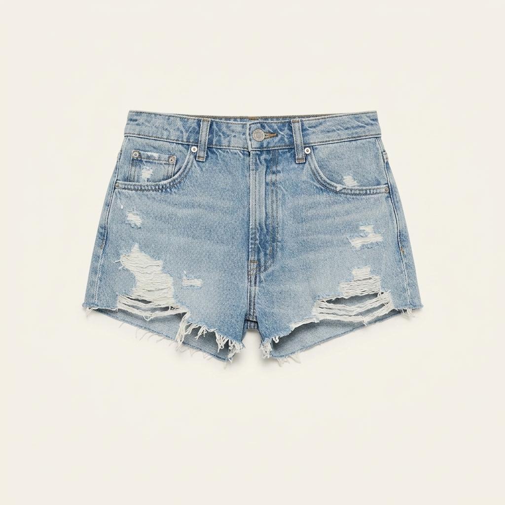 ZARA 데미지 숏팬츠 EU38