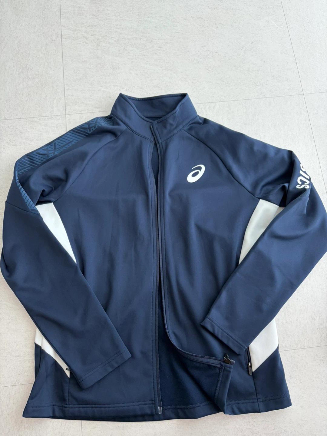 아식스 네이비 트레이닝 자켓 XL 3