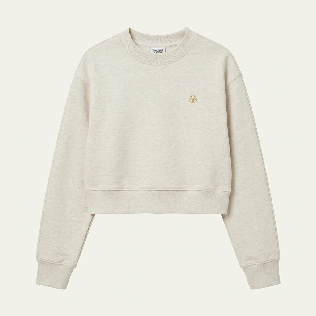 마리떼프랑소와저버 크롭 스웻셔츠 W CIRCLE LOGO CROP SWE 1