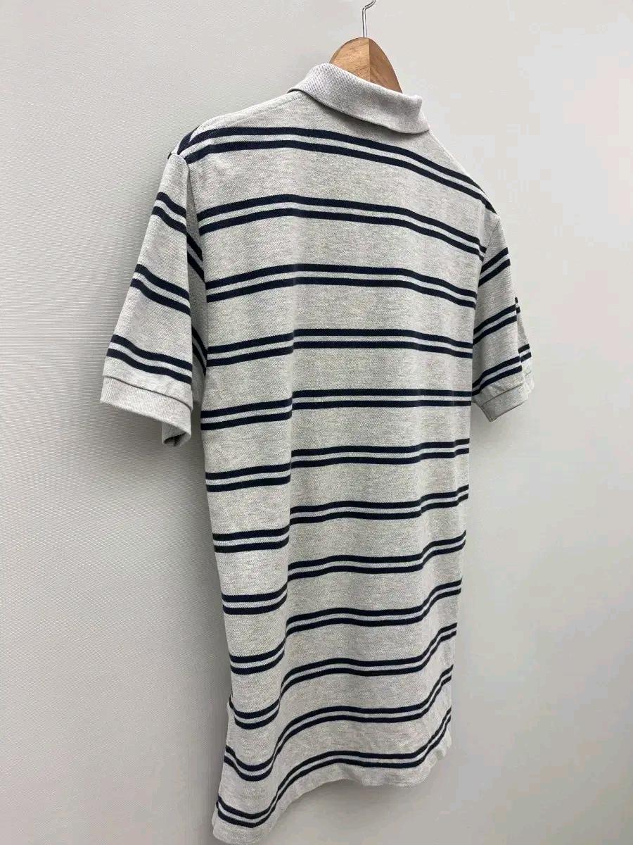 [정품] 폴로 랄프 로렌 스트라이프 카라티 회색/네이비 7
