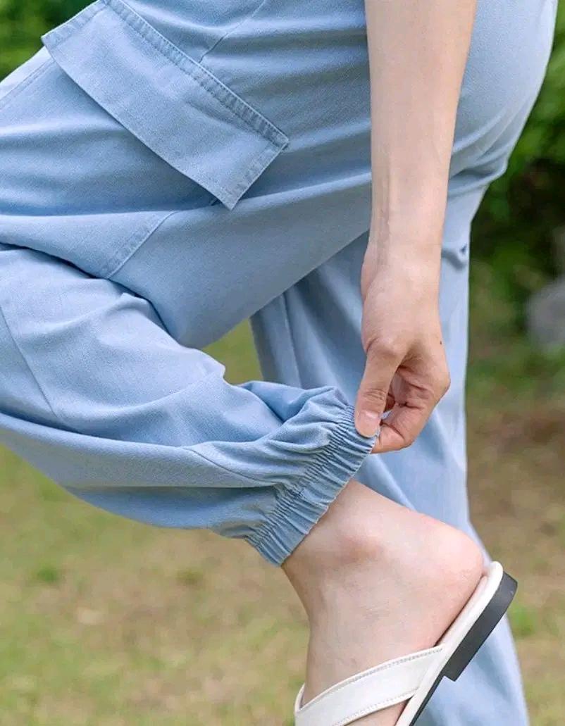 D29 카고 조거 데님 팬츠 (연청) 6