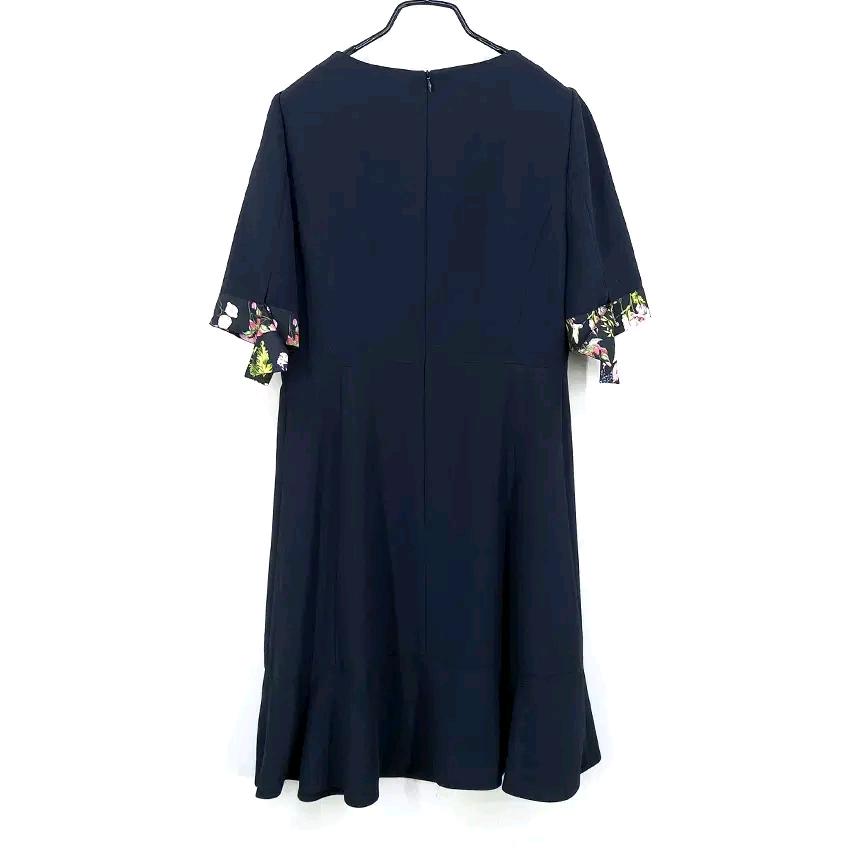 라인 여성 여름 진주 반팔원피스 다크네이비 (HU45365) 3