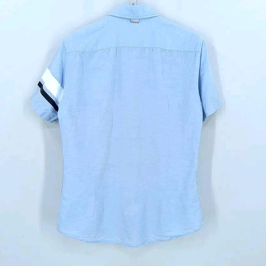 질바이질스튜어트 남성 여름 슬림 반팔셔츠 연블루M (HU45366) 3