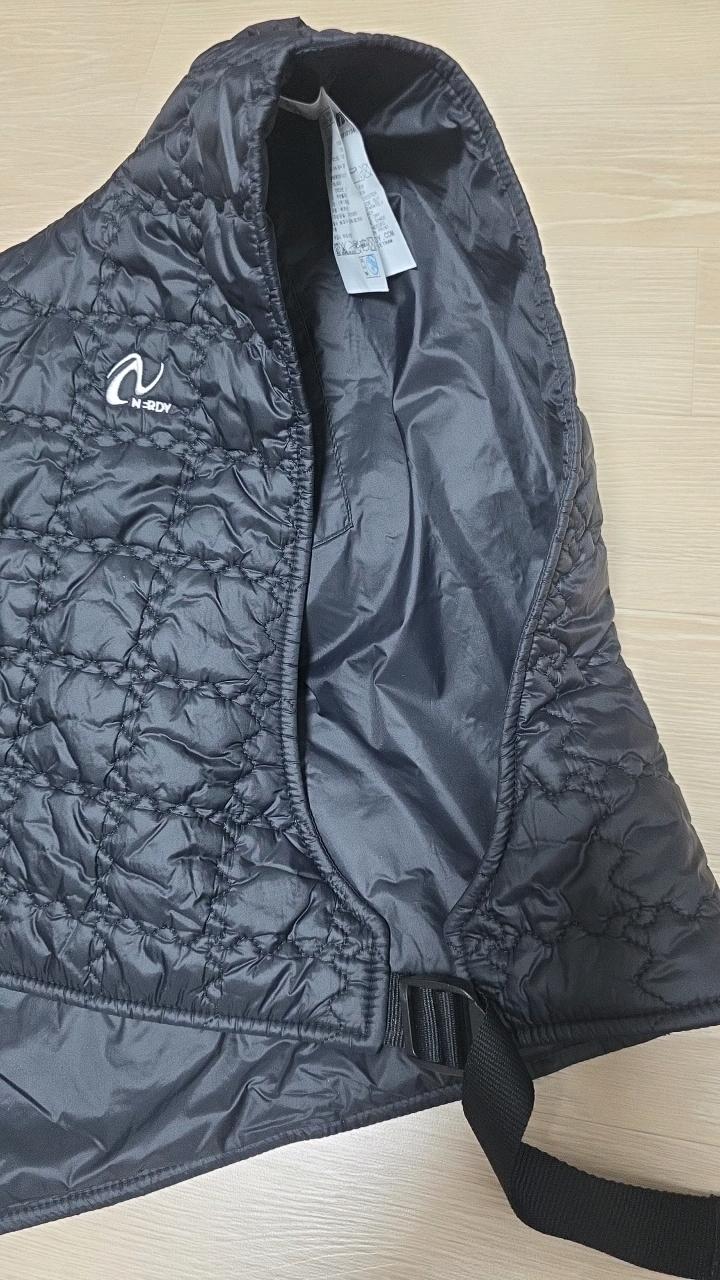 널디 퀼팅 경량 후드 패딩 조끼 블랙 S 6