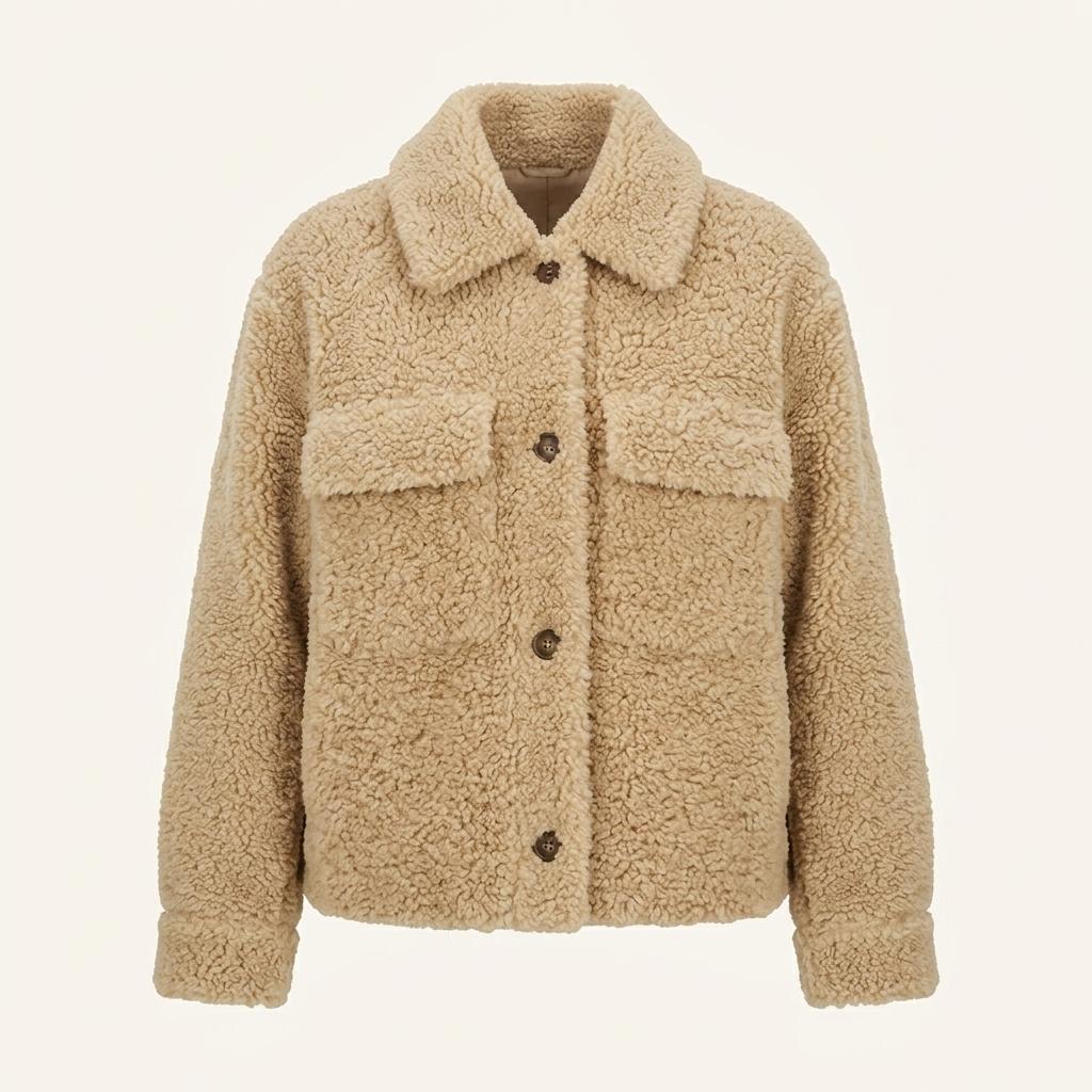 수지 Guess 뽀글이 자켓 베이지 1