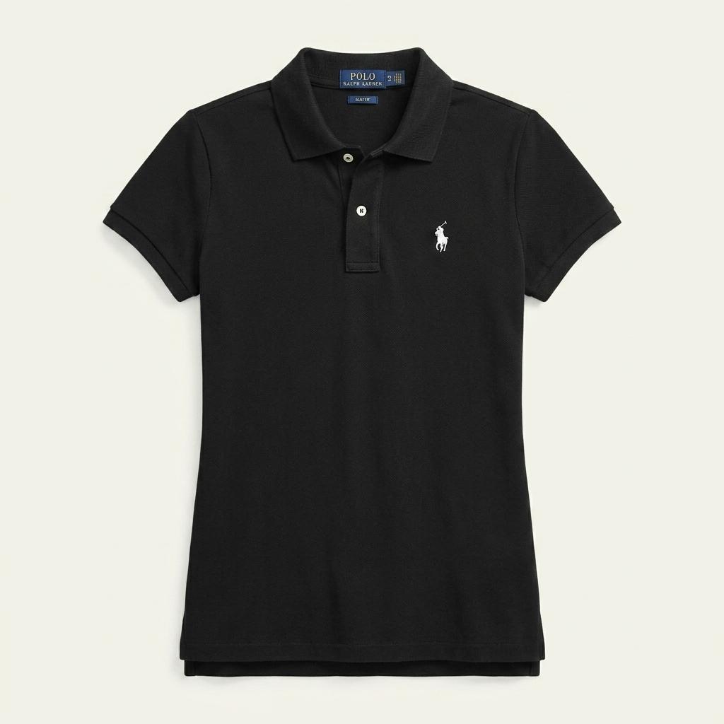 폴로랄프로렌 여성 여름 자수 슬림카라반팔티 블랙XS(HU45393)