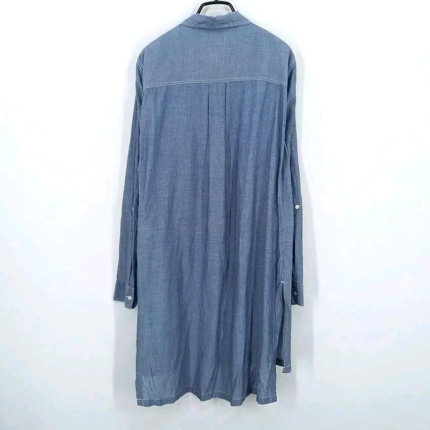 DKNY 여성 여름 긴팔롤업 롱셔츠 톤다운블루85 (HU45399) 3