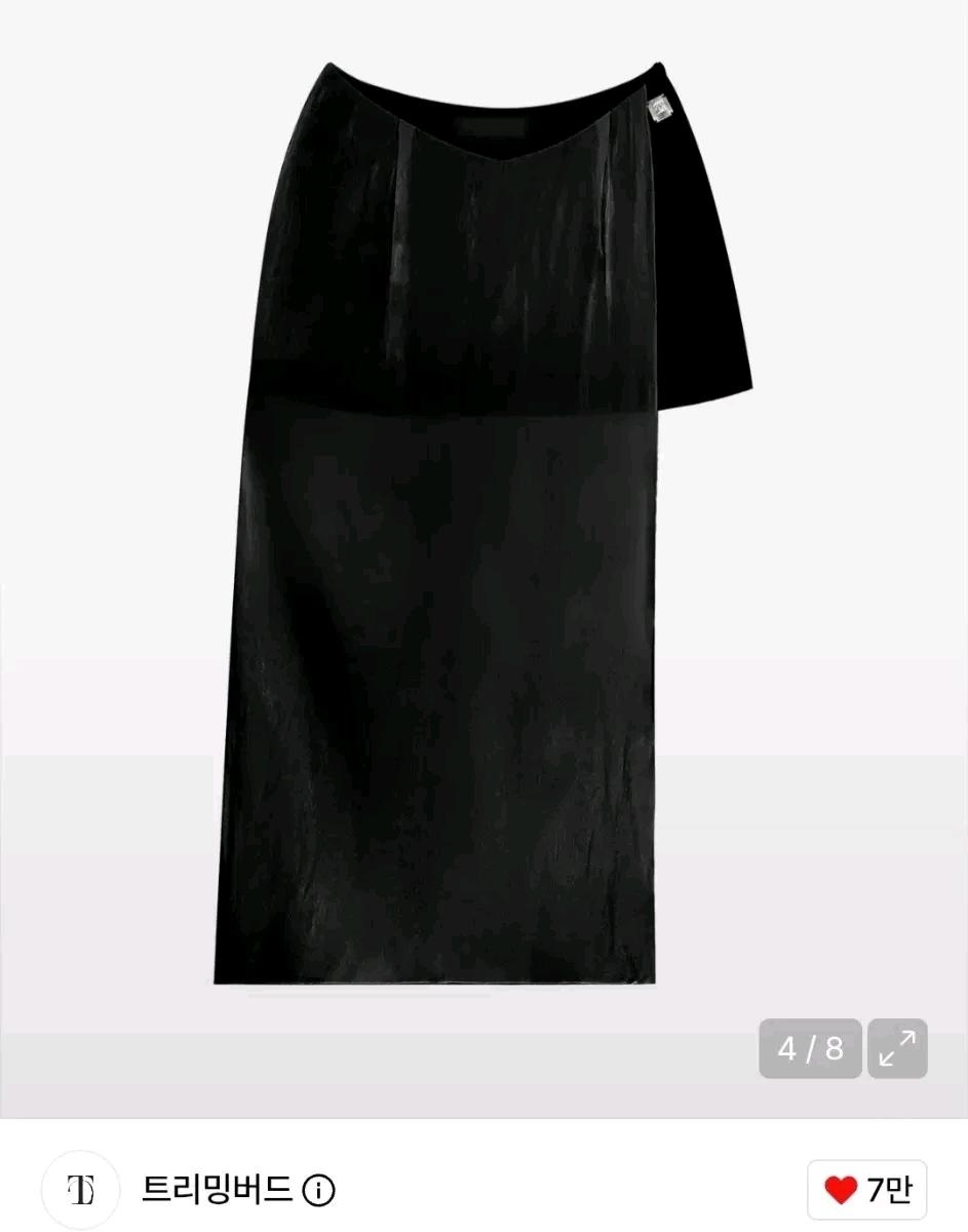 트리밍버드 시스루 브이 로우웨스트 미니스커트 블랙 8