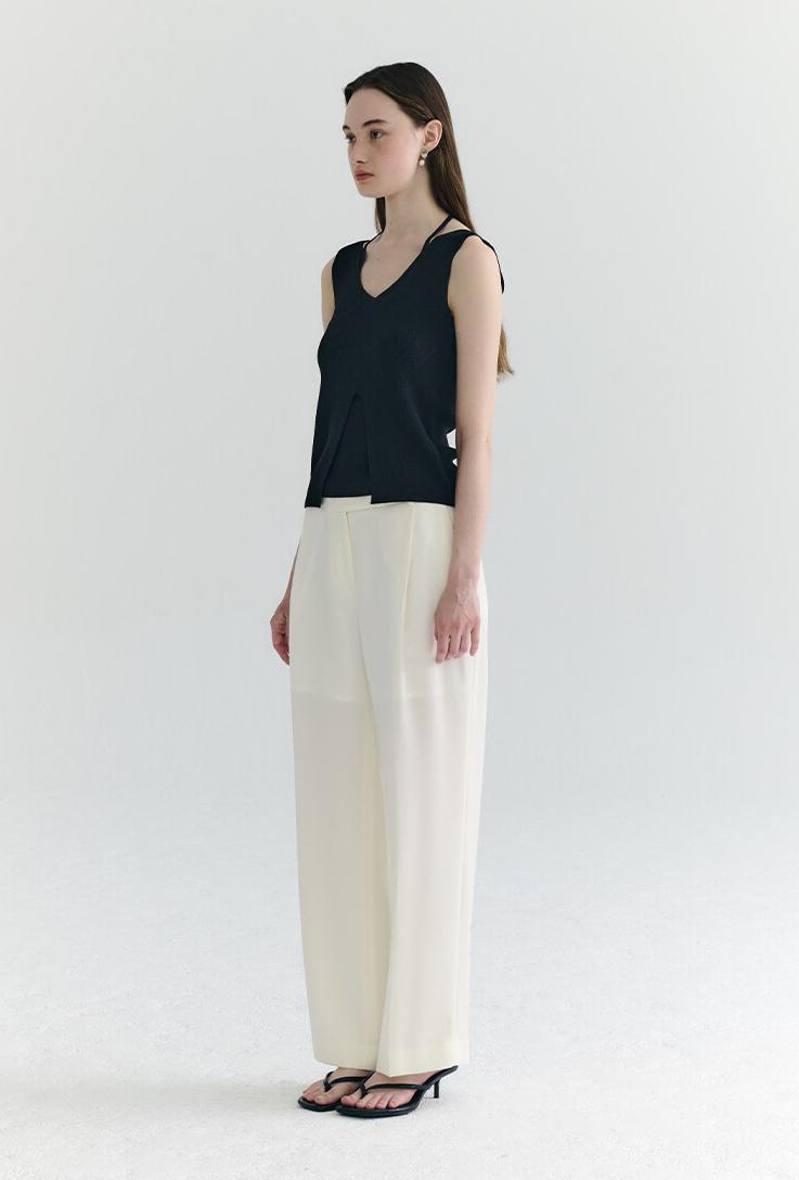 프론트로우 Pleated Semi-Wide Trousers 슬랙스 3