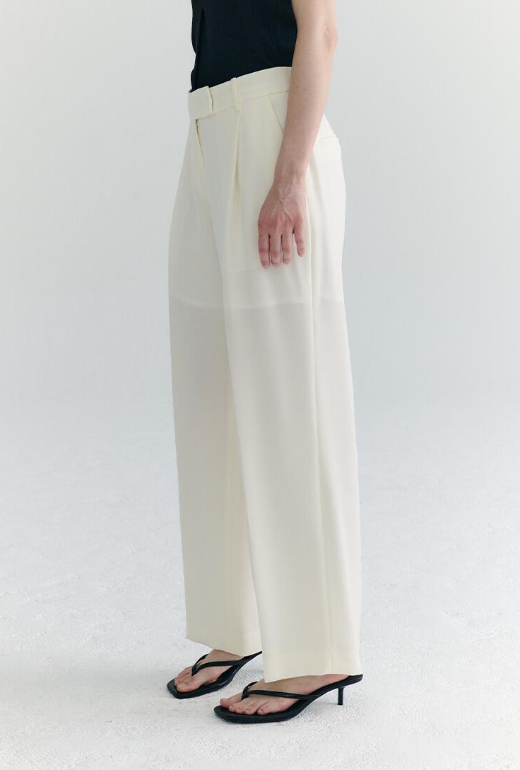 프론트로우 Pleated Semi-Wide Trousers 슬랙스 6