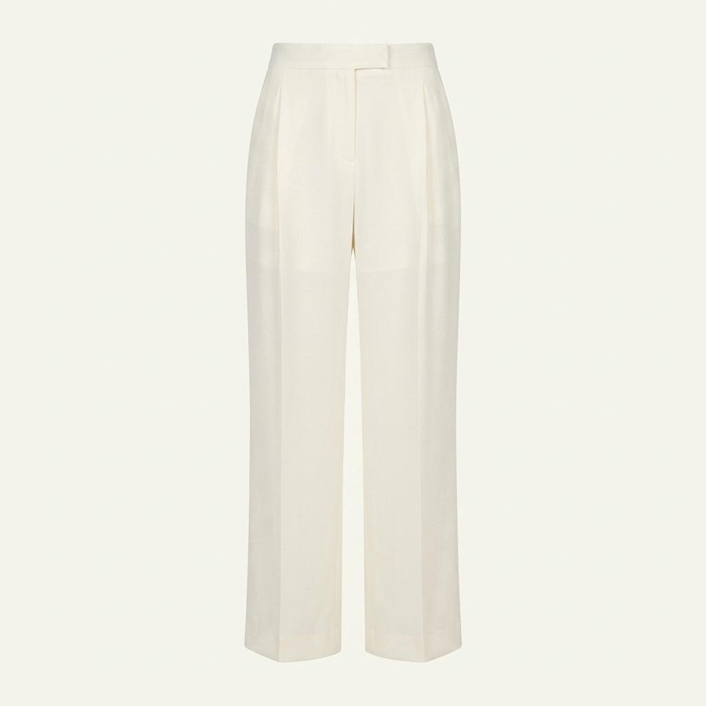 프론트로우 Pleated Semi-Wide Trousers 슬랙스