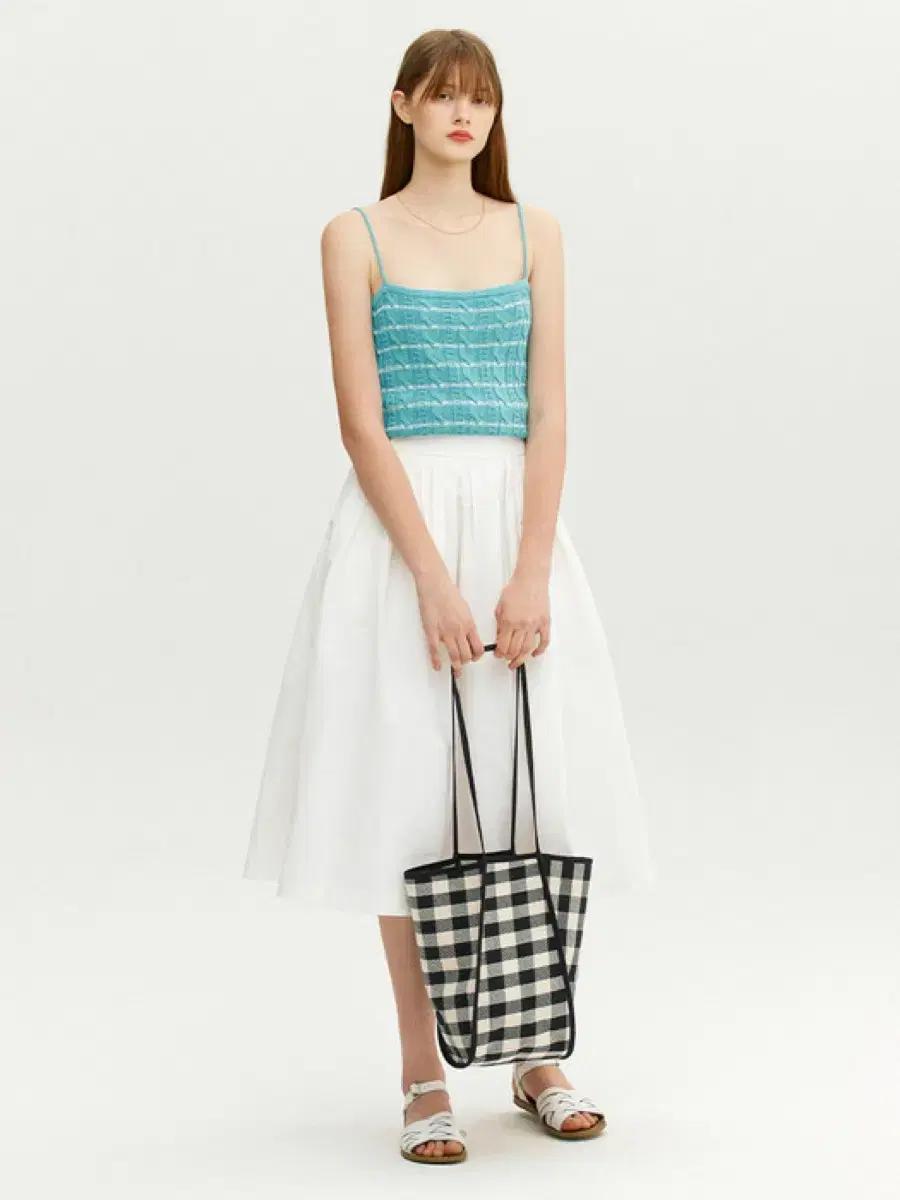 Andyou 앤유 BOROMWAT Flared skirt 화이트 1 4