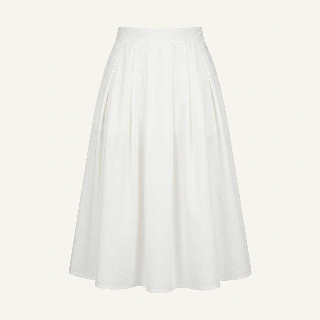 Andyou 앤유 BOROMWAT Flared skirt 화이트 1