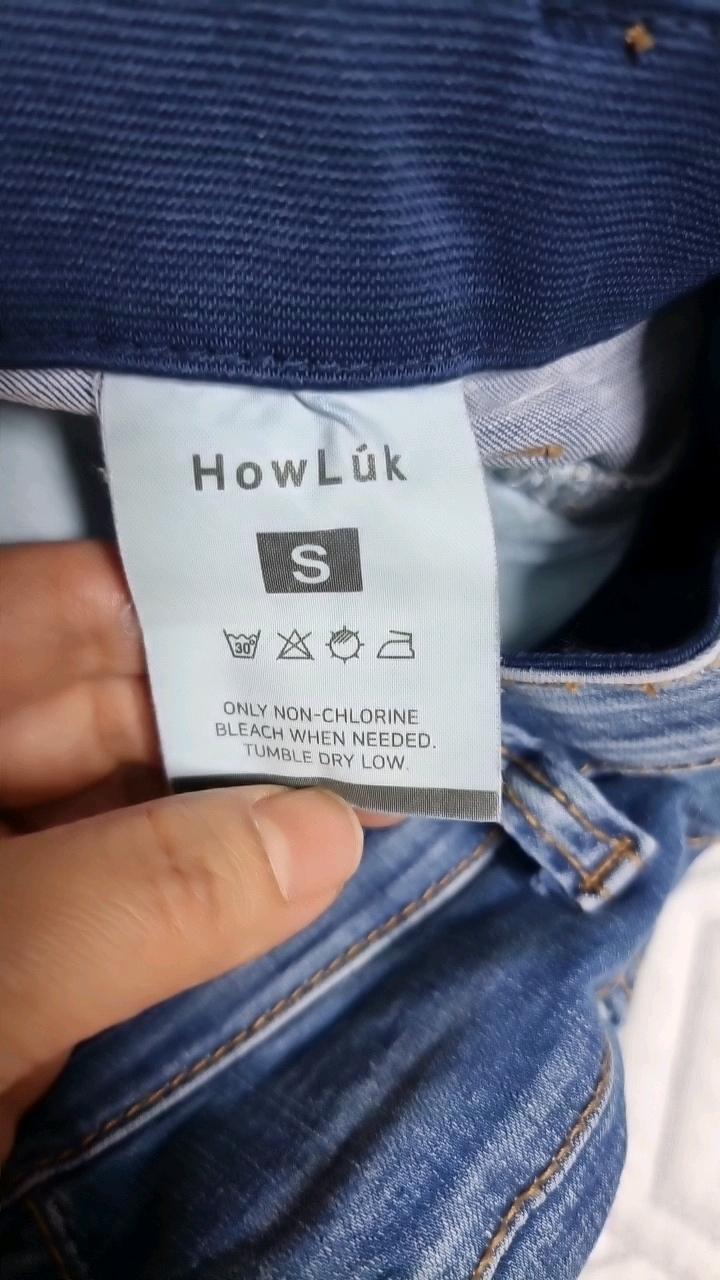 새상품ㆍ착용무ㆍ하우룩 데님 워싱 컷오프 일자 데님 팬츠 7
