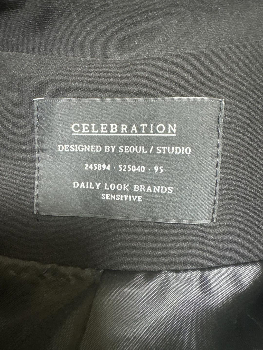 CELEBRATION 블랙 싱글 자켓 95 1