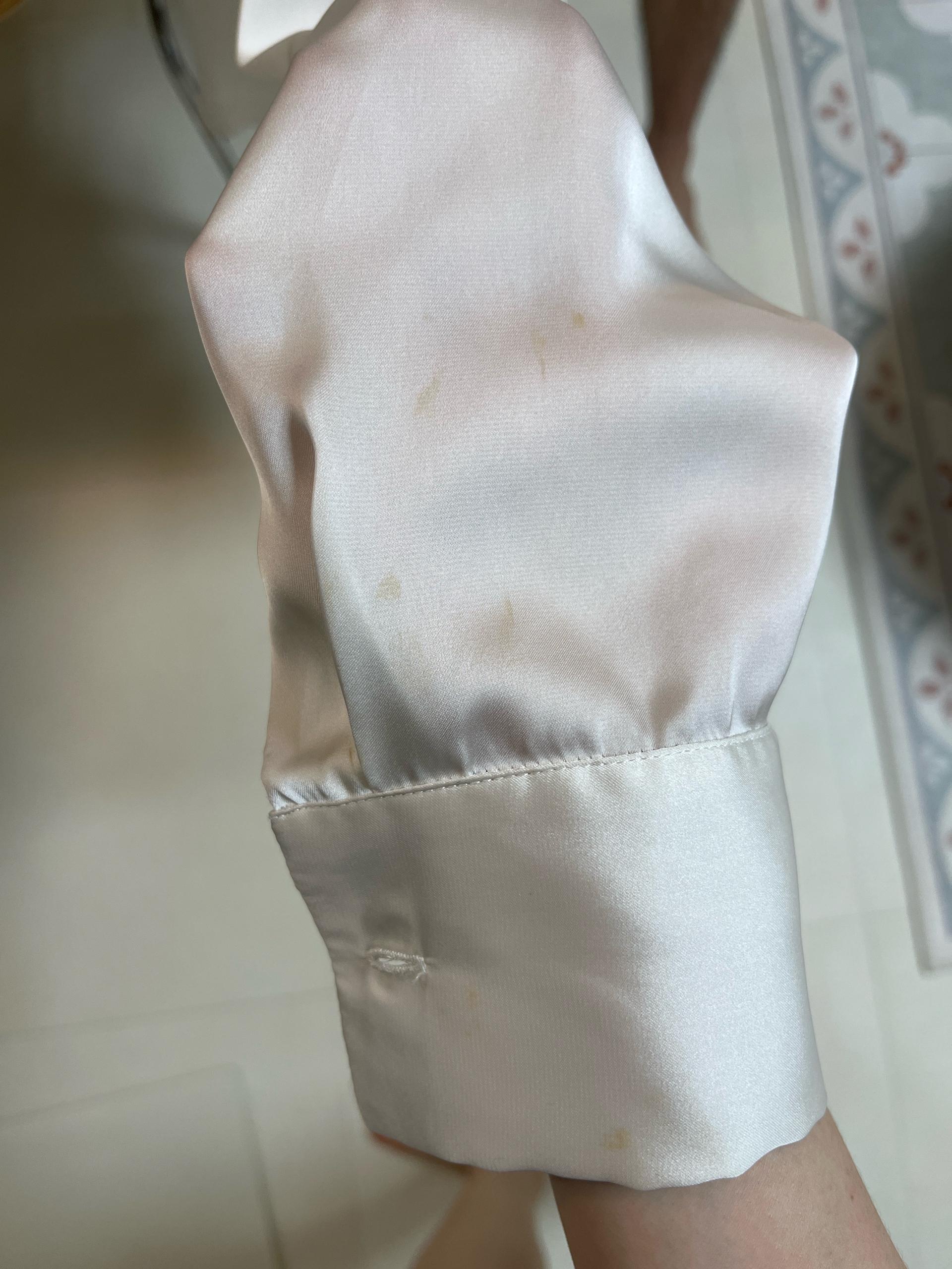 자라 사틴 실키 오버핏 셔츠 아이보리 6