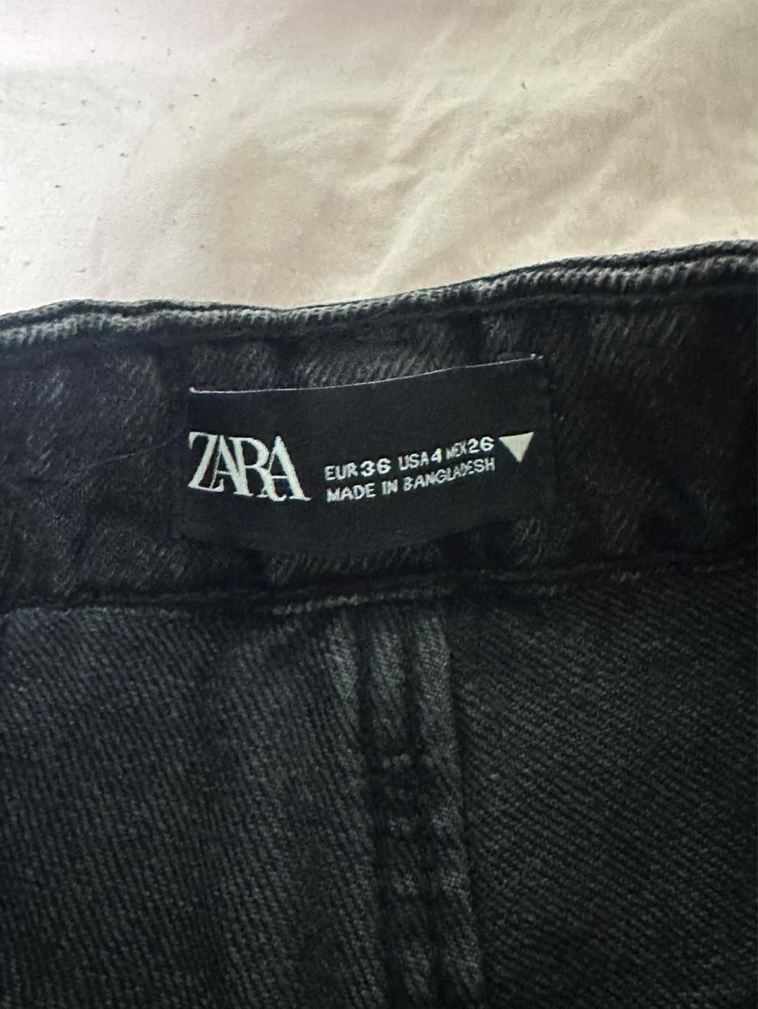 ZARA 블랙 데님 숏팬츠 EUR36 3