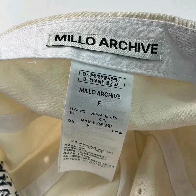 MILLO ARCHIVE 홀리데이 볼캡 크림네이비 7
