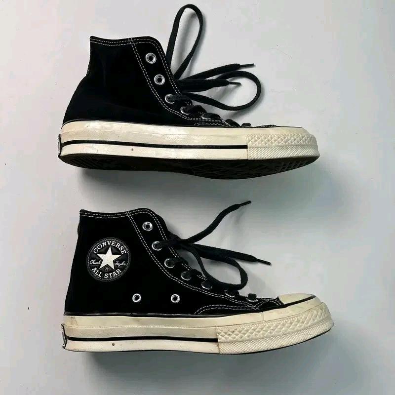 CONVERSE 하이탑 척테일러 70 시즈널 스웨이드 블랙 240 4